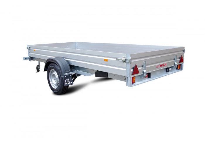 Прицеп МЗСА В 3515-1.13 исп.131 для перевозки снегоходов, квадроциклов и вездеходов и других грузов с алюминиевыми бортами