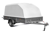 Прицеп МЗСА 817718 исп.012 (022) для перевозки снегоходов, квадроциклов и вездеходов с усиленной осью 1300 кг