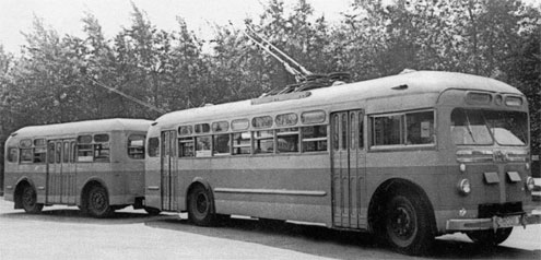 троллейбус с прицепом, СССР, 1962 г